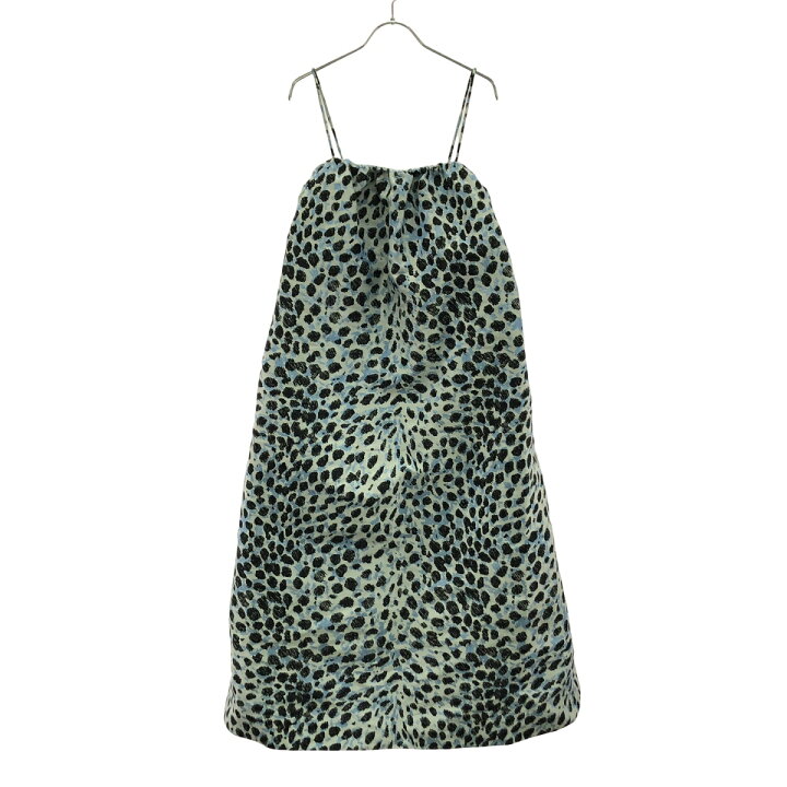 楽天市場】GANNI ガニー Strap Dress レオパードジャカードドレス  