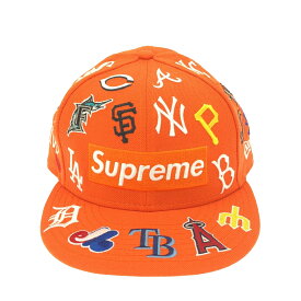 Supreme×NEWERA シュプリーム ニューエラ 20SS MLB BOX LOGO CAP ボックスロゴキャップ オレンジ 7 8/5 【中古】 ITM7ZVCKA5ZE