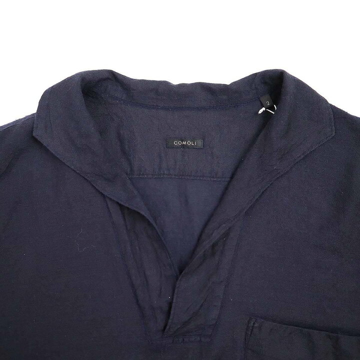 楽天市場】COMOLI コモリ 22SS ウールシルクスキッパーシャツ V01  