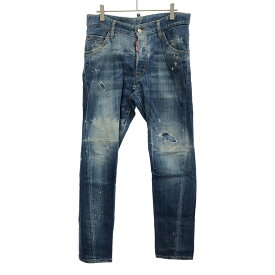 DSQUARED2 ディースクエアード 17AW Classic Kenny twist jean ダメージデニムパンツ S71LB0317 S30342 インディゴ 42 【中古】 ITCQNNKV3XWG