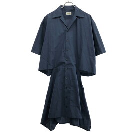 LEMAIRE ルメール 23SS Amovible Shirt Dress シャツドレスワンピース DR1006 LF1067 ブルー 34 【中古】 IT6Z414CGC4S