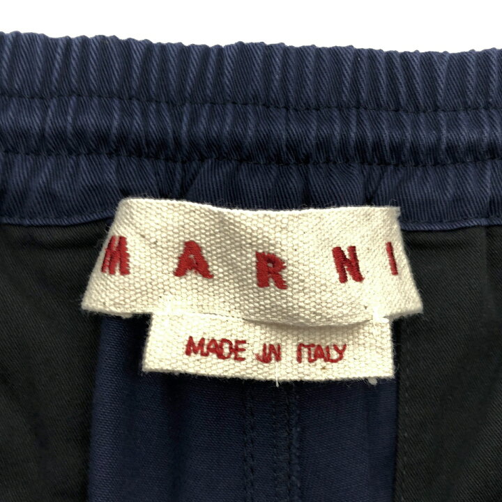 中古】マルニ MARNI カーゴパンツ スラックス ジップフライ 切替 ワン  