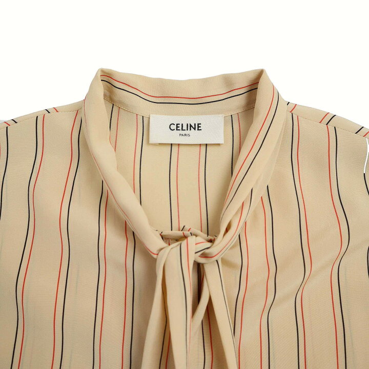 楽天市場】CELINE セリーヌ 21AW ラヴァリエール シルクブラウスシャツ 