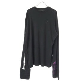 RAF SIMONS ラフシモンズ 21AW オーバーサイズロングスリーブカットソー 19001-0099 ブラック XS 【中古】 ITFFDRQYVC6O