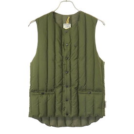 ROCKY MOUNTAIN FEATHERBED ロッキーマウンテンフェザーベッド ×fennica ダウンベスト 450-502-79 カーキ 36 【中古】 IT4D1EVTADGF