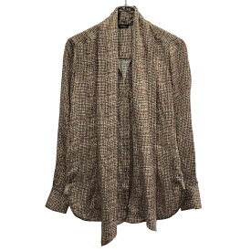 Kiton キートン ボウタイシルクシャツ D38455K04S456001 ブラウン系 38 【中古】 ITB54OSMK0HR
