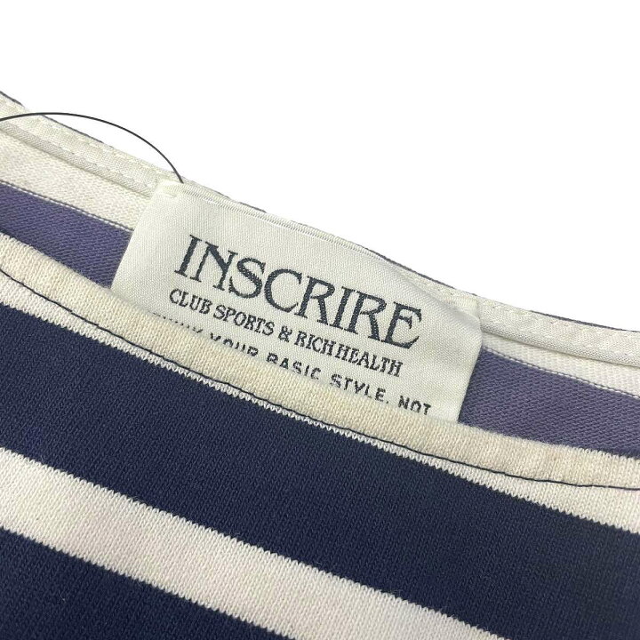 楽天市場】INSCRIRE アンスクリア 22AW バイカラーコットンボーダー 