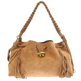 JIMMY CHOO ジミー チュウ Cinch M Shoulder Bag シンチ ミディアム ショルダーバッグ キャメル 【中古】 ITG3Y1ALJ9RK
