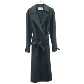 HARRIS WHARF LONDON ハリスワーフロンドン ポリエステルトレンチコート A1356PYZ ネイビー 40 【中古】 ITA2ULTDLTES