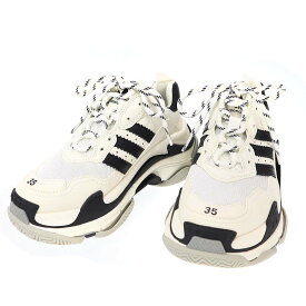 BALENCIAGA×adidas バレンシアガ アディダス Triple S トリプルエス スニーカー 710020 ホワイト 35 【中古】 ITCOVRC1Y0MN