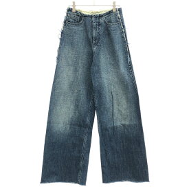 MM6 Maison Margiela エムエムシックス メゾン マルジェラ 24SS ワイドデニムトラウザーパンツ S52KA0482 S30888 インディゴ 38 【中古】 ITW96QQMLYJC