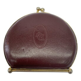 Christian Dior クリスチャンディオール ヴィンテージ ガマ口コインケース バーガンディー 【中古】 IT24SV9N999C