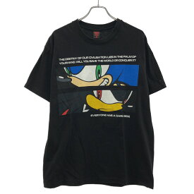GEEKS RULE ギークスルール SEGA Rule Sonic vs Shadow プリントTシャツ ブラック L 【中古】 ITXZMYRDR1SE
