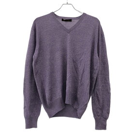Loro Piana ロロピアーナ Vネックシルクニットセーター パープル 48 【中古】 ITOYV0UYG5PK
