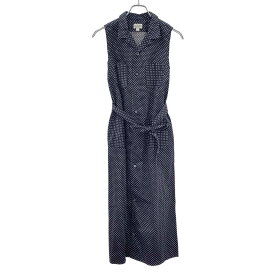 FWK by ENGINEERED GARMENTS エフダブルケー バイ エンジニアドガーメンツ ノースリーブドットワンピース ネイビー 1 【中古】 IT13FY689D8K