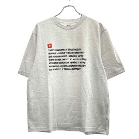 DIGAWEL ディガウェル 24SS Statement Tshirt プリントTシャツ グレー 2 【中古】 ITUE2F2ONJX4