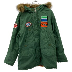 Supreme×HYSTERIC GLAMOUR シュプリーム×ヒステリックグラマー 17AW N-3B PARKA 裏ボアミリタリーコート グリーン S 【中古】 ITPHG7JPUB1S