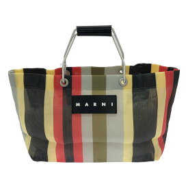 MARNI マルニ フラワーカフェ ストライプメッシュバッグ マルチカラー 【中古】 ITMQALZTBQWI