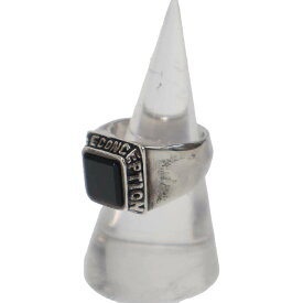GARNI ガルニ ストーンデザインリング シルバー ブラック 【中古】 ITGH869ZMNZM