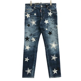 DSQUARED2 ディースクエアード 22SS Skater Jean グラフィティデニムパンツ S71LB1063 インディゴ 46 【中古】 IT1ZEWHN7CQG