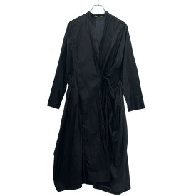 TOUJOURS トゥジュー ノーカラーシルクコート ブラック 2 【中古】 ITVIPUTTBJ6S