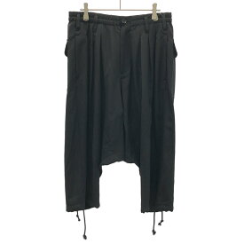 Yohji Yamamoto FEMME ヨウジヤマモト ファム 21AW ウールギャバジンサルエルパンツ FX-P90-100 ブラック 1 【中古】 IT1FNHJMC68J