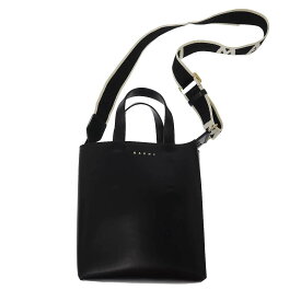 MARNI マルニ 24AW Museo Bag Mini ミュゼオ バッグミニ ショルダートートバッグ SHMP0039U1 ブラック 【中古】 ITJVG7VTX6ES