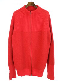 RISMAT by Y's リスマット バイ ワイズ 2019Pre-Fall ジップアップロングニット レッド 2 レディース 【中古】