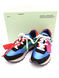 【中古】OFF-WHITE オフホワイト HG RUNNER X95101 ローカットスニーカー ブルー 38 レディース