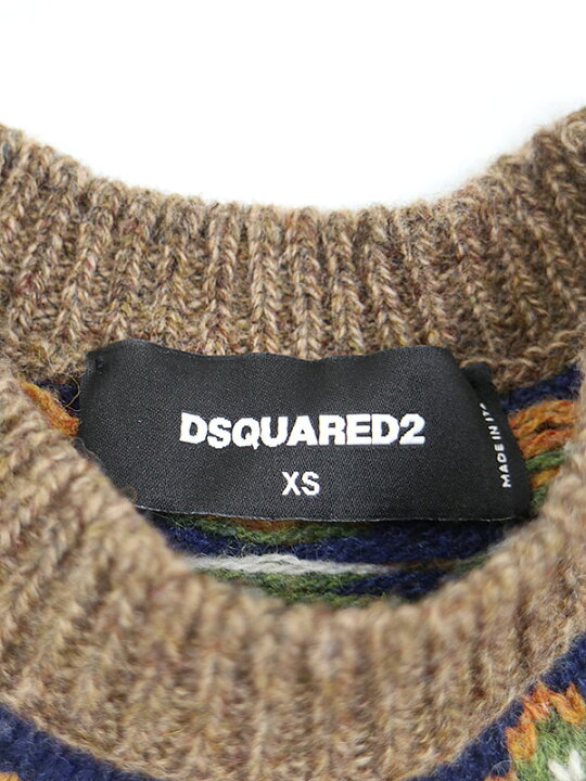 楽天市場】DSQUARED2 ディースクエアード 21AW ノルディック柄ニット 