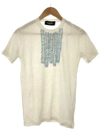 DSQUARED2 ディースクエアード 18SS フロントフリルデザインTシャツ ホワイト サイズ:XS レディース【中古】