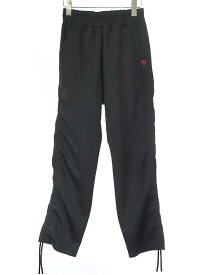 Aape By A Bathing Ape エーエイプバイアベイシングエイプ APEE DRAWSTRING SIDES TRACK PANTS トラックパンツ ブラック サイズ:XS レディース【中古】