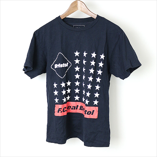 F.C.Real M【中古】 ネイビー Tシャツ TEE STAR 37 F.C.R.B. 17SS エフシーレアルブリストル Bristol(FCRB) Tシャツ・カットソー
