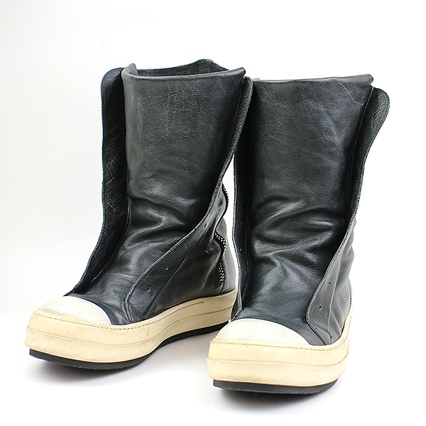【中古】Rick Owens リックオウエンス Ramones boots ラモーンズブーツ ブラック 42(27cm程度） メンズ |  MODESCAPE 楽天市場店