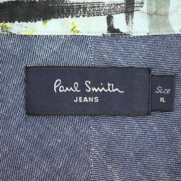 楽天市場 中古 Paul Smith Jeans ポールスミス ジーンズ 13aw ジャン ミシェル バスキア アートプリントシャツ ミックス Xl メンズ Modescape 楽天市場店