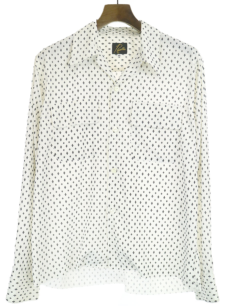 【中古】Needles ニードルズ 20SS Cut-Off Bottom Classic Shirt オープンカラーシャツ ホワイト XS メンズ