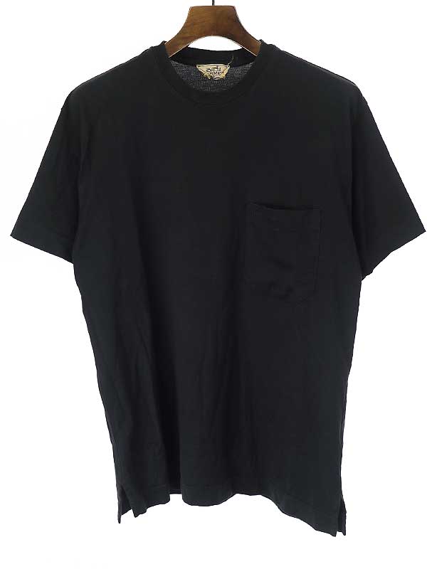 楽天市場】【中古】HERMES エルメス H刺繍ポケットTシャツ ブラック XS