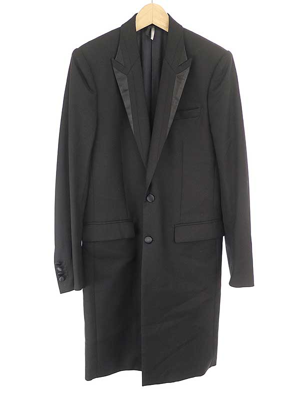 【中古】Dior HOMME ディオールオム 08AW スモーキングロングジャケット ブラック 44 メンズ | MODESCAPE 楽天市場店