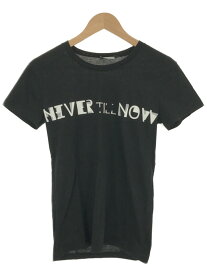 【中古】Dior HOMME ディオールオム 10AW NEVER TILL NOW プリントTシャツ ブラック XS メンズ