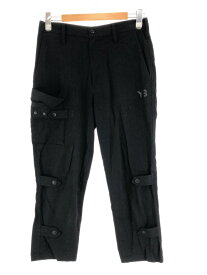 Y-3 ワイスリー TAB CARGO タブカーゴパンツ ブラック サイズ:XS メンズ【中古】