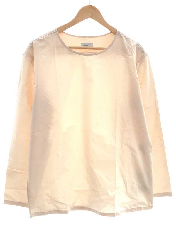 LEMAIRE ルメール 17SS コットンブロードプルオーバーシャツ アイボリー系 サイズ:46 メンズ