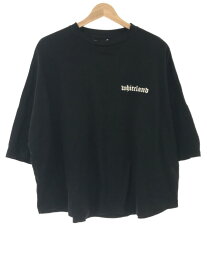 WHITELAND ホワイトランド 21SS ロゴプリントTシャツ ブラック サイズ:F メンズ【中古】