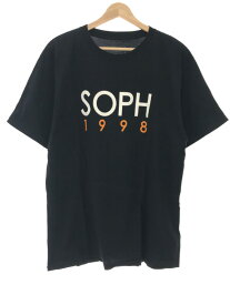SOPHNET. ソフネット 1998 TEE ロゴプリントTシャツ ブラック サイズ:XL メンズ【中古】