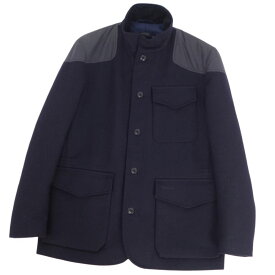 【美品】バブアー Barbour ジャケット Hayling オイルドコットン ウール アウター メンズ M ネイビー【中古】