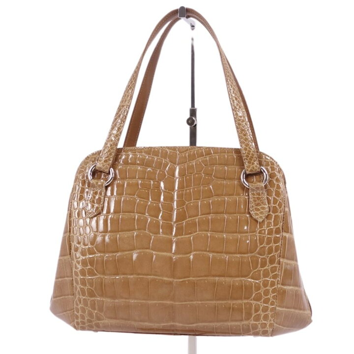 楽天市場】【美品】クロコダイル CROCODILE バッグ JRA ハンドバッグ  
