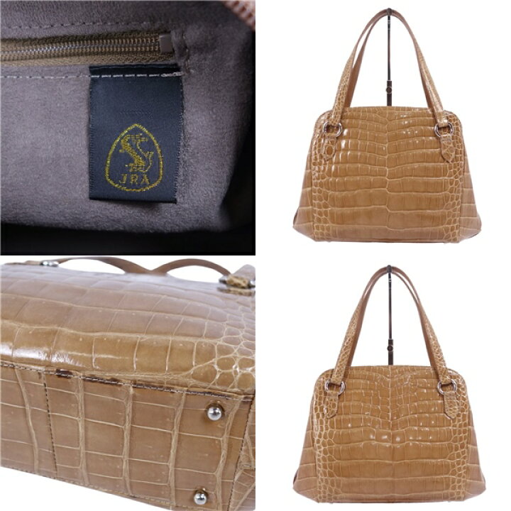 楽天市場】【美品】クロコダイル CROCODILE バッグ JRA ハンドバッグ  