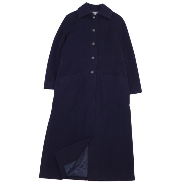 極美品】GIVENCHYジバンシーカシミヤ100％ロングコート濃紺 