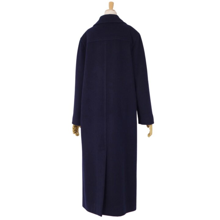 極美品】GIVENCHYジバンシーカシミヤ100％ロングコート濃紺 