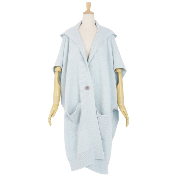 楽天市場】【極美品】エルメス HERMES 2021SS ニット コート ポンチョ  