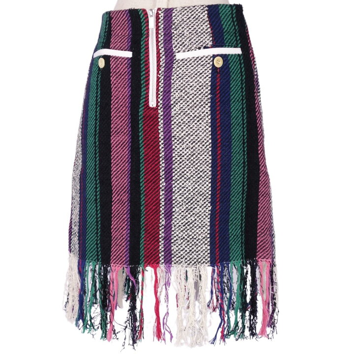 楽天市場】サカイ Sacai スカート ラップスカート ひざ丈 フリンジ  
